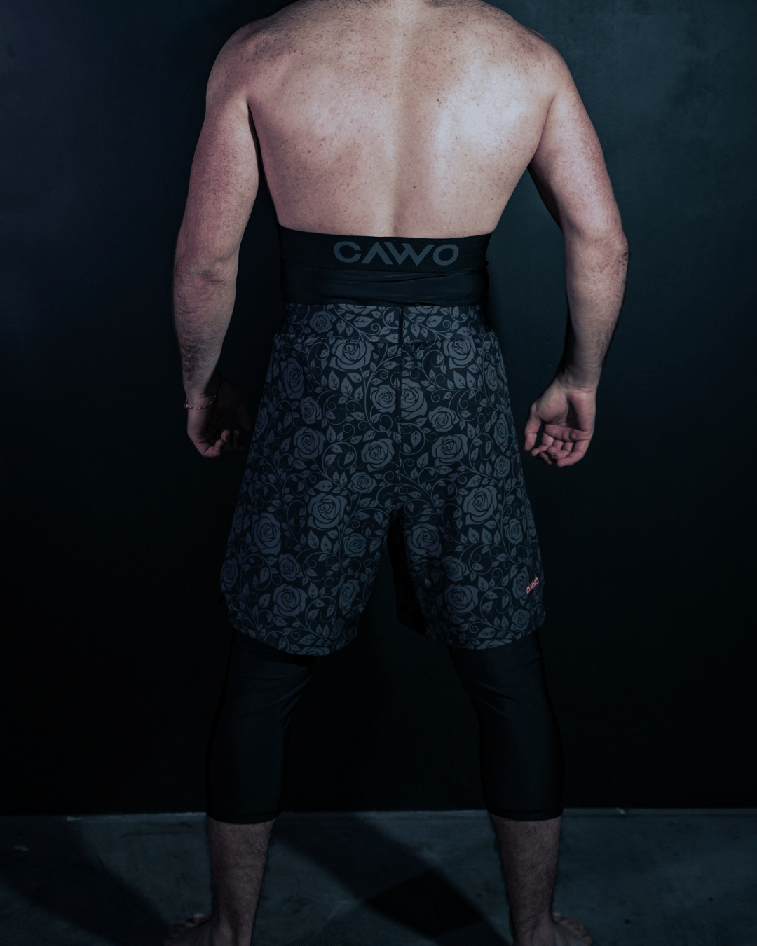 CAWO® SHORT FLORAL BLACK
