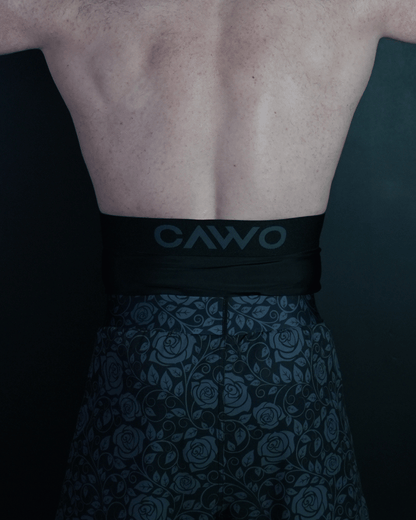CAWO® SHORT FLORAL BLACK