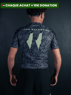 RASHGUARD “FREE PALESTINE” BLACK