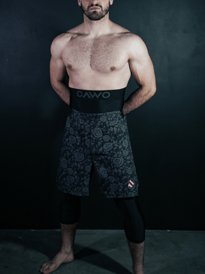 CAWO® SHORT FLORAL BLACK