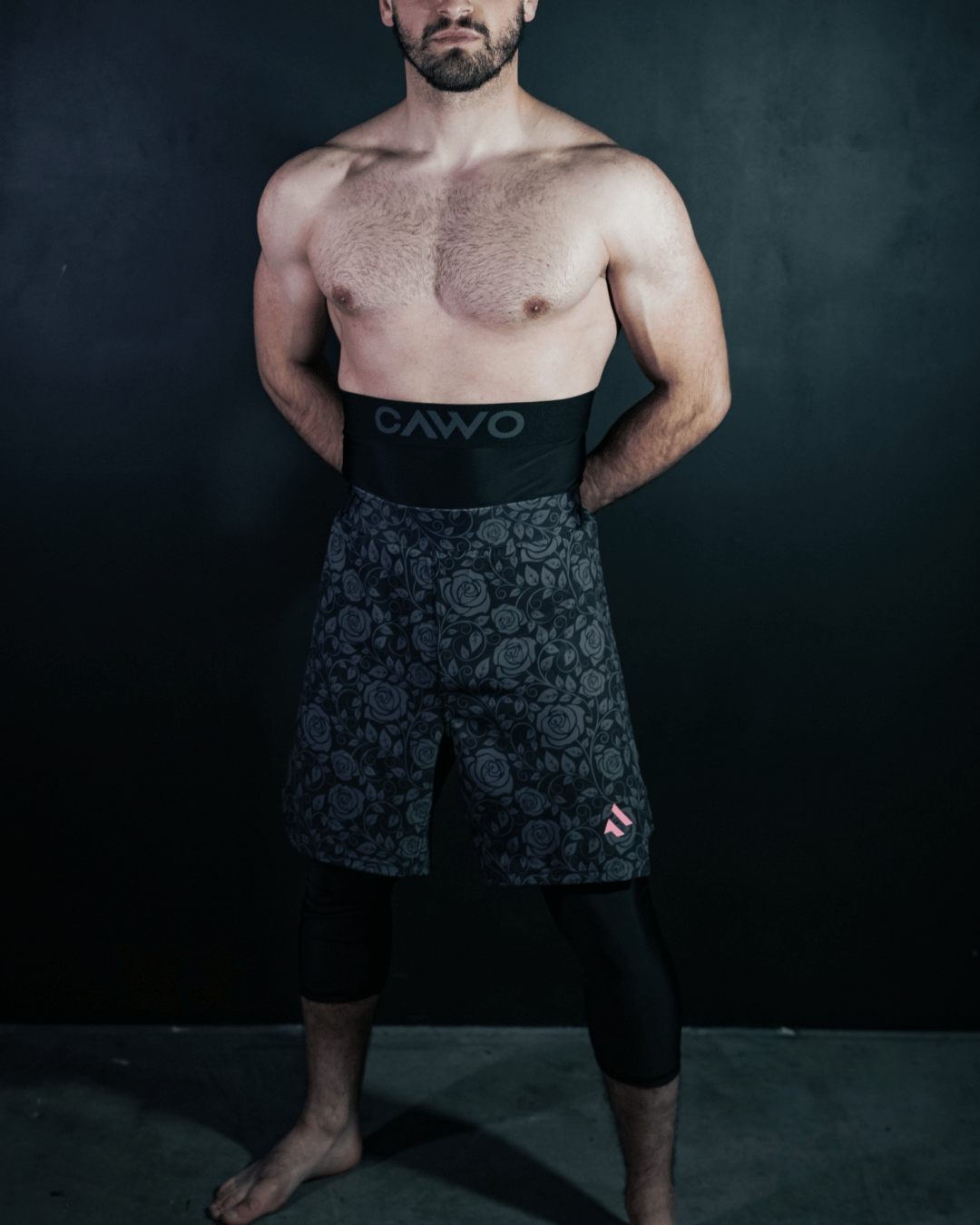 CAWO® SHORT FLORAL BLACK