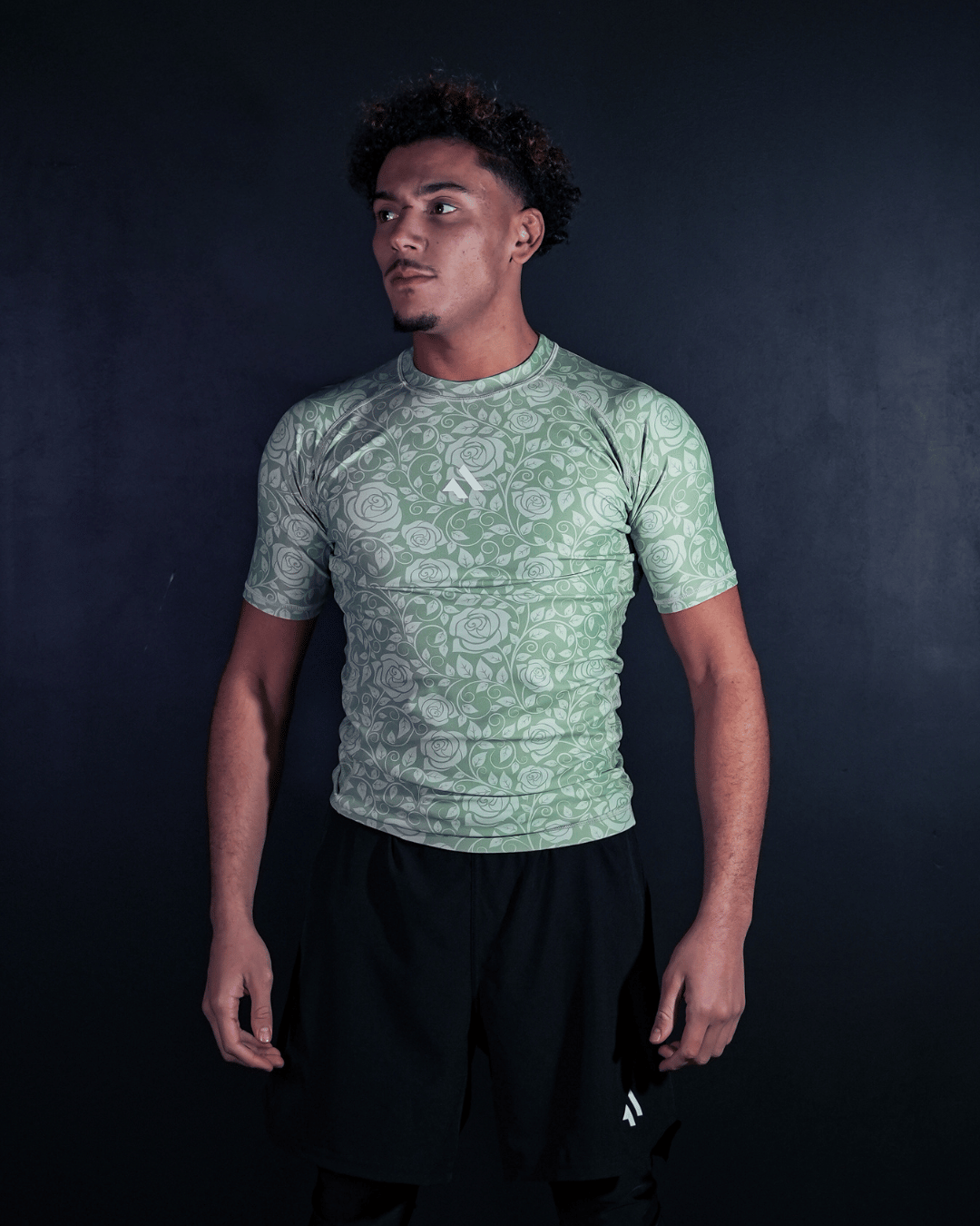 RASHGUARD “FREE PALESTINE” GREEN