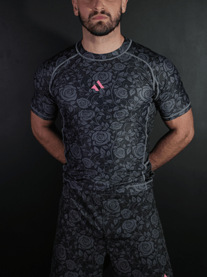 RASHGUARD BLACK FLORAL