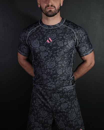RASHGUARD BLACK FLORAL