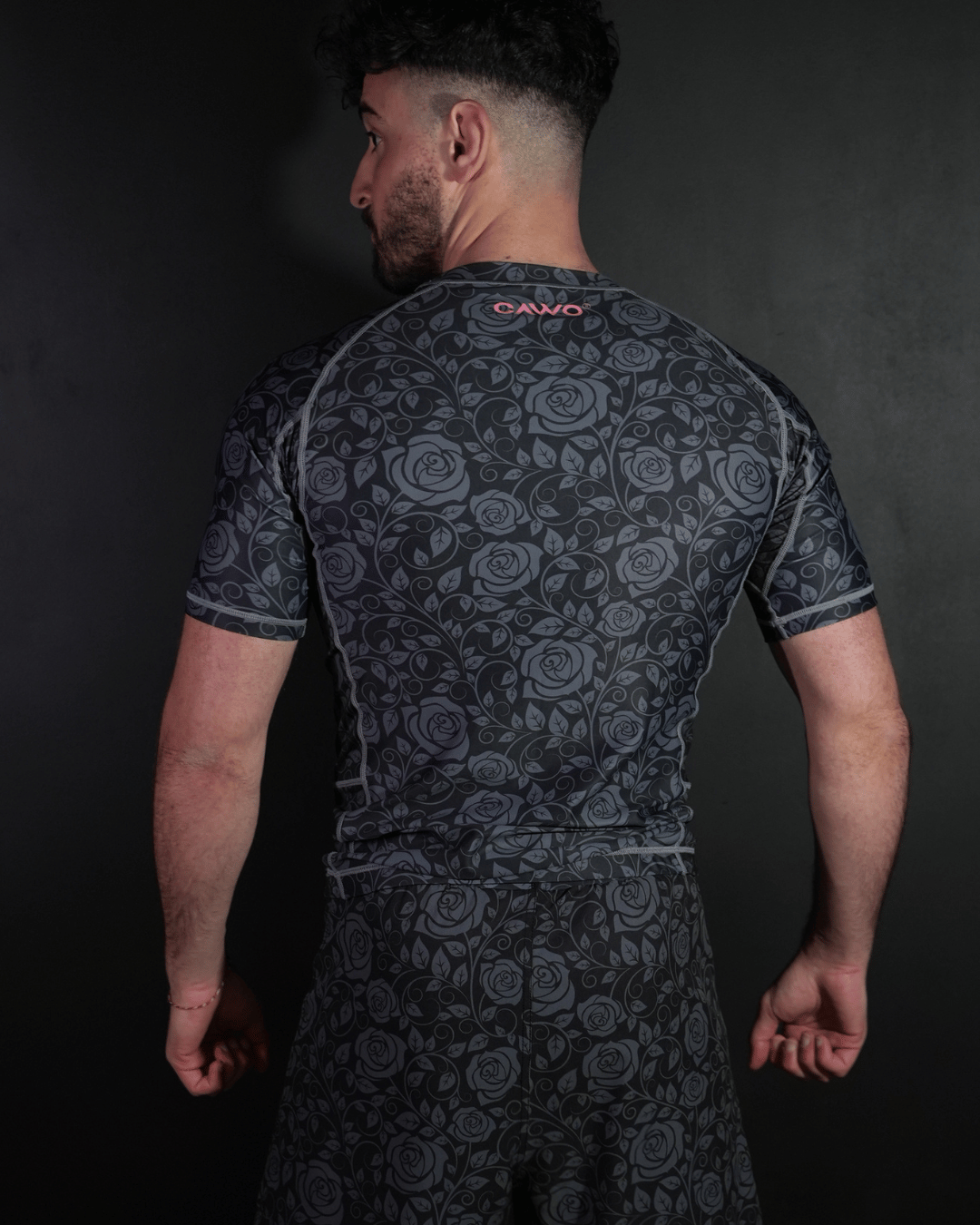 RASHGUARD BLACK FLORAL