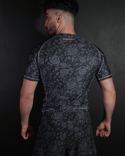 RASHGUARD BLACK FLORAL